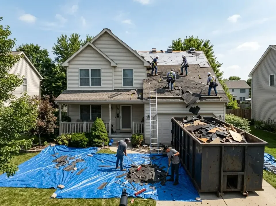 roof-replacement-debris-remova-004 — frequently asked questions, Cheapest Dumpster Rentals in Lyons, IL